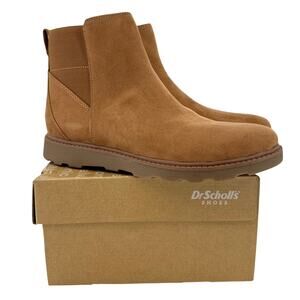 Dr. Scholl's Maryland Lug Sole Chelsea Bootie Size 10 Honey Brown Side Zip Boots